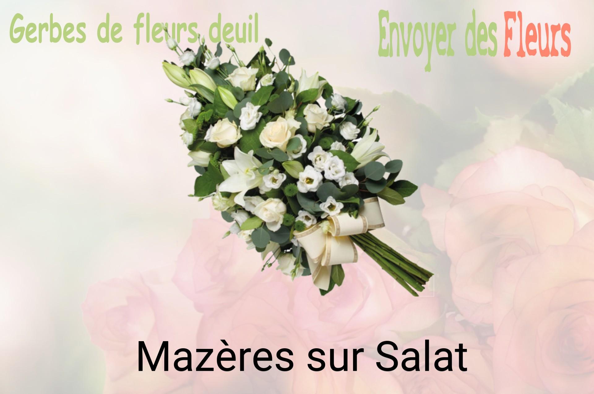 Gerbe de fleurs de deuil livrée à Mazères-sur-Salat